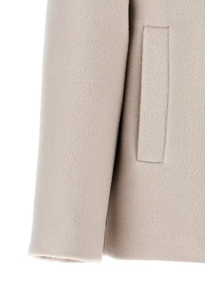 Max Mara Filovia Coats And Trench Coats Beige In Metallic
