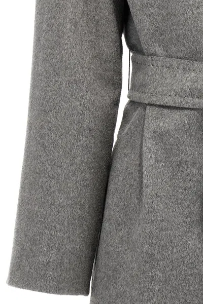 Max Mara Pazzo Coat In Gray