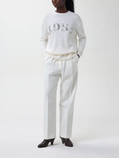 Max Mara Sweater Woman Yellow Cream Women In Cream