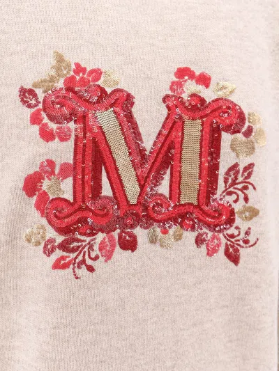 Max Mara Women  Beige Knitwear In Cream