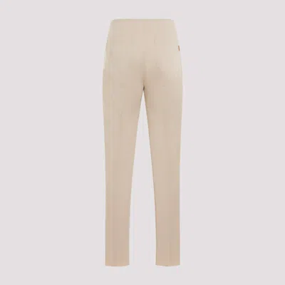 Max Mara Empoli Cotton Twill Pants In Multicolor