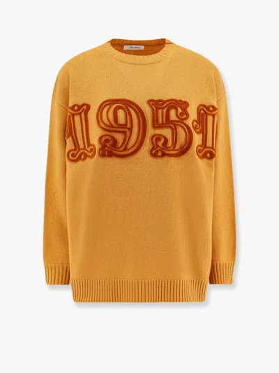 Max Mara Women  Yellow Knitwear In Yellow