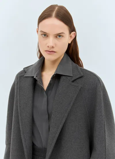 Max Mara Asburgo1234 Wool And Cashmere Coat In Gray