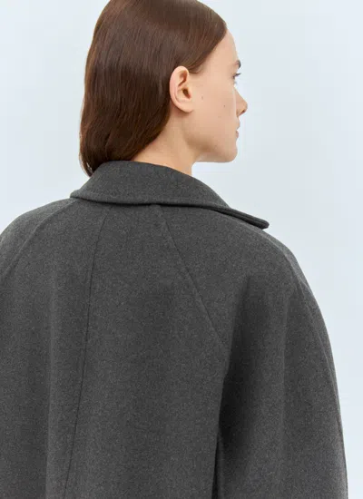 Max Mara Asburgo1234 Wool And Cashmere Coat In Gray