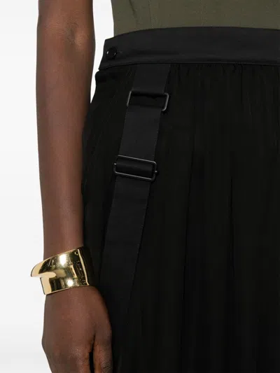 Shop Max Mara Women Silk Chiffon Long Skirt In Multicolor
