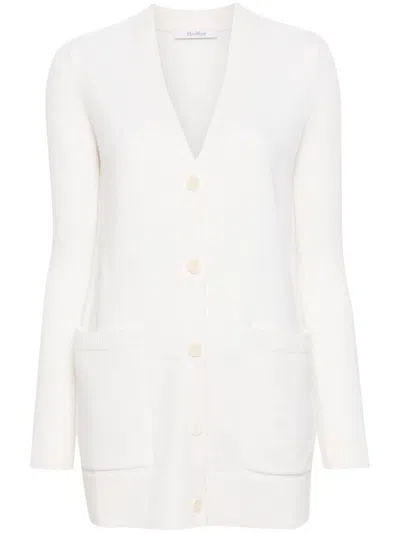 Max Mara Wool And Cashmere Blend Cardigan In Multicolor
