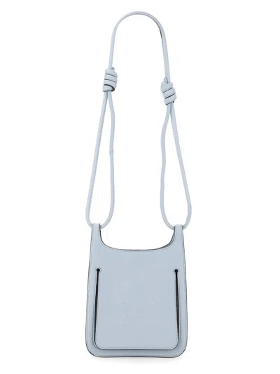 Mcm Pastel Light Blue Leather Mini Himmel Hobo Crossbody Bag In Multicolor