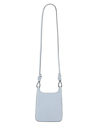 Mcm Pastel Light Blue Leather Mini Himmel Hobo Crossbody Bag In Multicolor