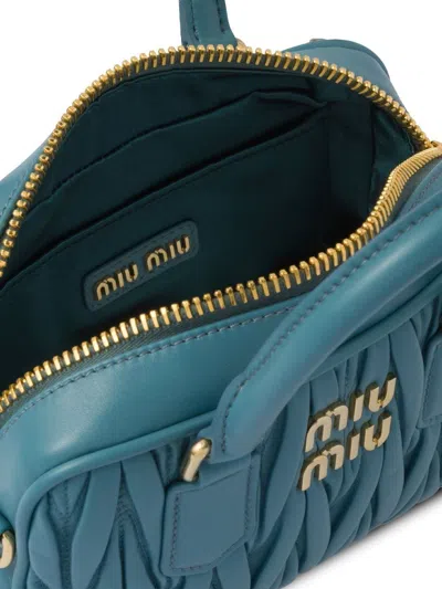 Miu Miu Women Arcadie Leather Mini Bag In Multicolor