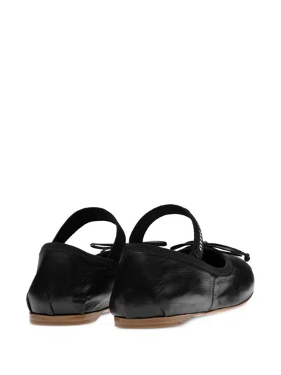 Miu Miu Satin Ballet Flats In Multicolor