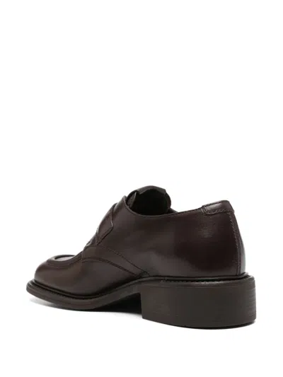 Miu Miu Women Leather Brogues In Multicolor