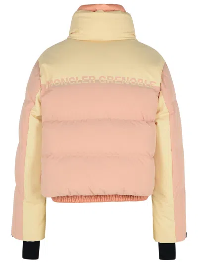 Moncler Grenoble 'stennes' Pink Polyamide Blend Down Jacket Women In Pink