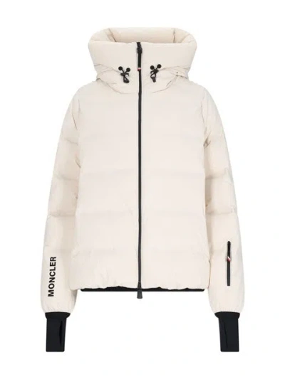 Moncler 'arcesaz' Short Down Jacket In White