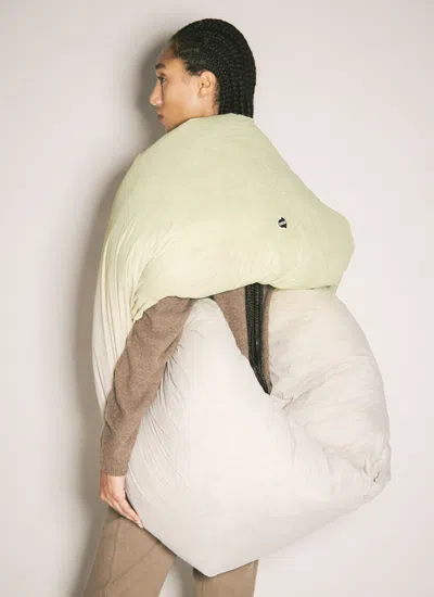 Moncler X Rick Owens Women Donut Down Shawl In Green