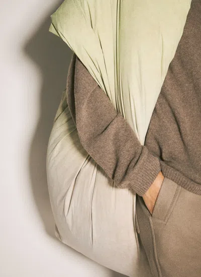 Moncler X Rick Owens Women Donut Down Shawl In Green