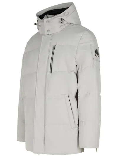 Moose Knuckles 'cloud 3q' Grey Polyester Jacket Men In Gray