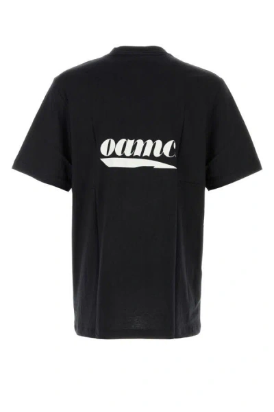 Oamc Photograph-print Cotton T-shirt In Black