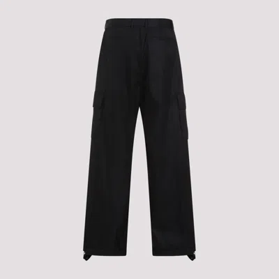Off-white Seasonal Nylon Patch Peach Baggy Sweatpants In Black