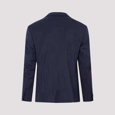 Shop Off-white Shibori Relaxed Jacket Men In Blue