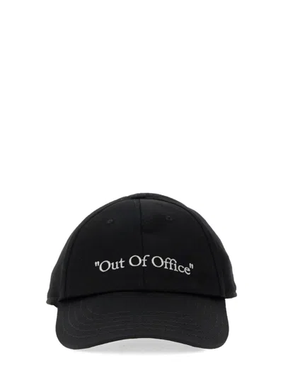 Off-white Out Of Office Baseball Cap Accessories In Black