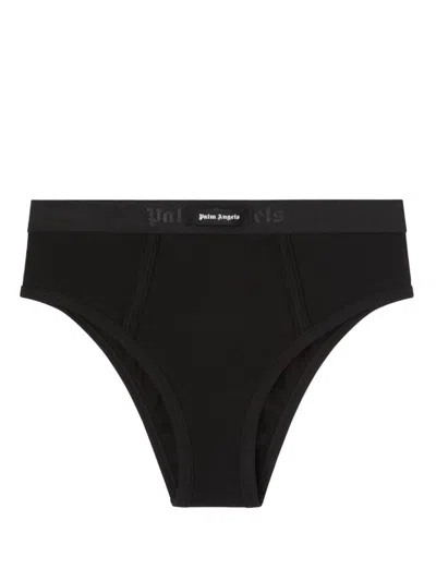 Palm Angels Women Logo Cotton Coulottes In Multicolor