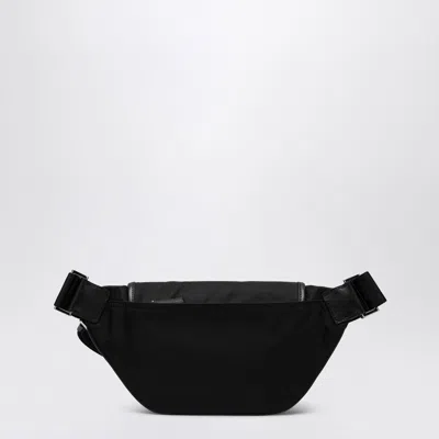 Prada Black Re-nylon And Saffiano Shoulder Bag Men In Black