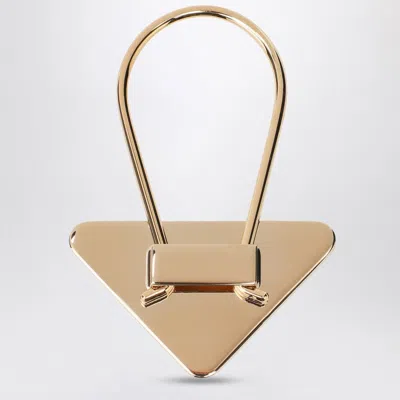 Prada Women's Steel Keyring In Silver