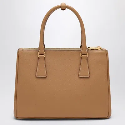 Prada Medium Beige Galleria Bag In Saffiano Women In Cream