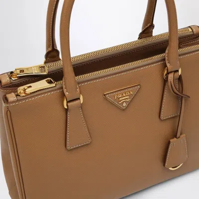 Prada Medium Beige Galleria Bag In Saffiano Women In Cream