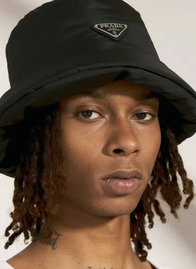 Prada Re-nylon Bucket Hat In Black