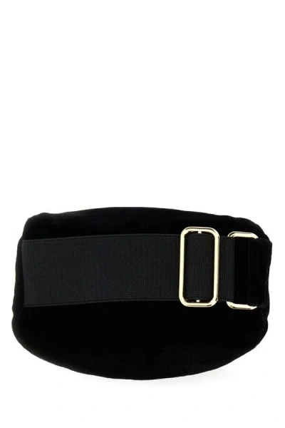 Prada Velvet Mini-pouch In Black