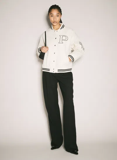 Prada Patch Bomber Jacket In Multicolor