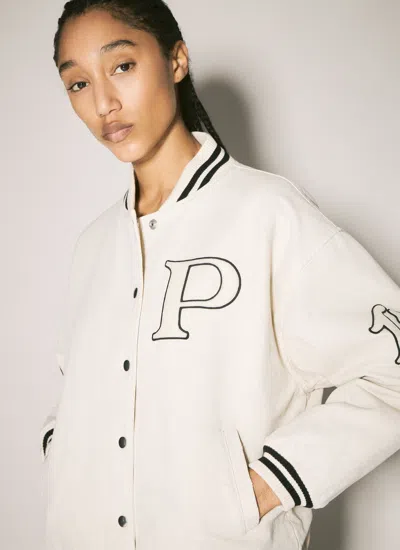 Prada Patch Bomber Jacket In Multicolor