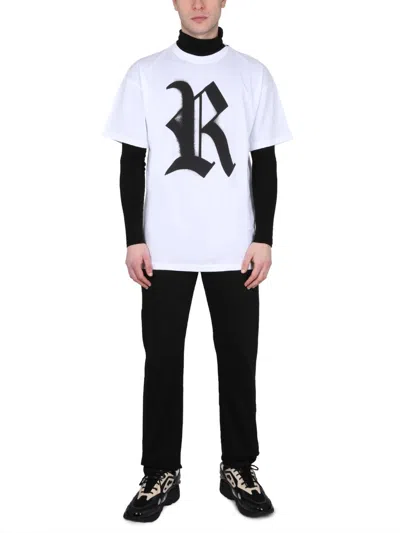 Shop Raf Simons Men Ovesize Fit T-shirt In White