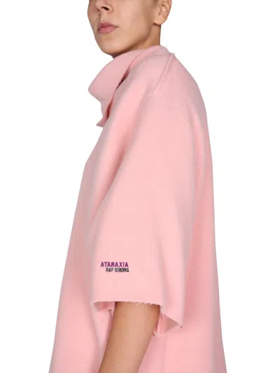 Raf Simons Women "ataraxia" Wool Blend Dress In Pink