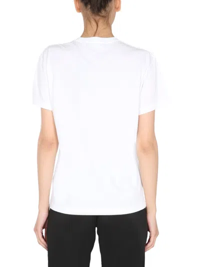 Shop Raf Simons Women Crew Neck T-shirt In White