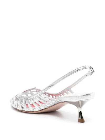 Roger Vivier I Love Vivier Multistrap Slingback Pumps In Leather In Multicolor