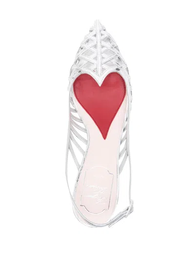 Roger Vivier I Love Vivier Multistrap Slingback Pumps In Leather In Multicolor