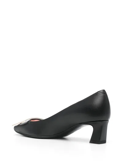 Roger Vivier Trompette 45 Metal Buckle Pumps In Patent Leather In Multicolor