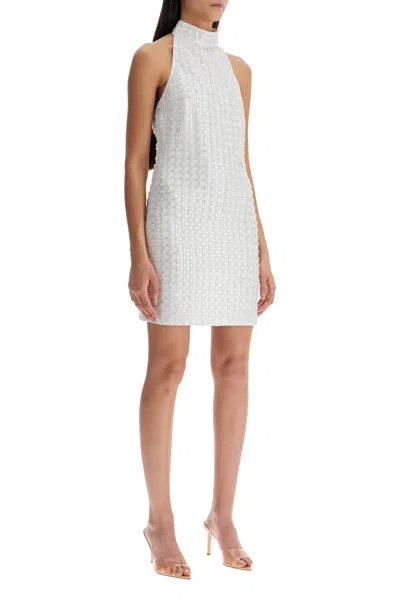 Rotate Birger Christensen Rotate Birgerchristensen Embroidered Tulle Mini Dress In White