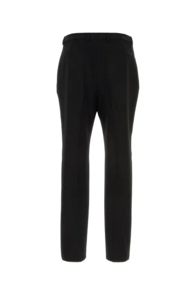 Saint Laurent Men Black Wool Pant In Black