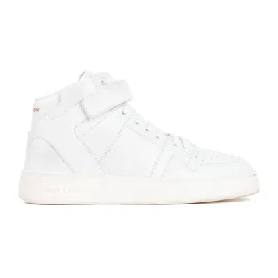 Shop Saint Laurent Jefferson Sneakers Men In White