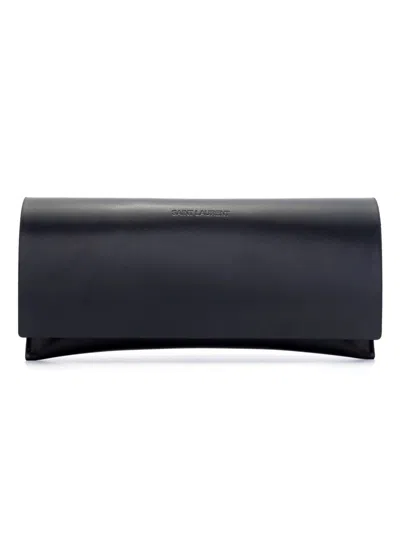 Saint Laurent Logo-engraved Pilot-frame Sunglasses In Multicolor