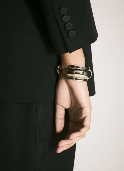 Saint Laurent Bumpy Bracelet In Gold