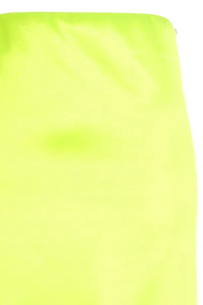 Sportmax Yellow Bustle Maxi Skirt In Yellow
