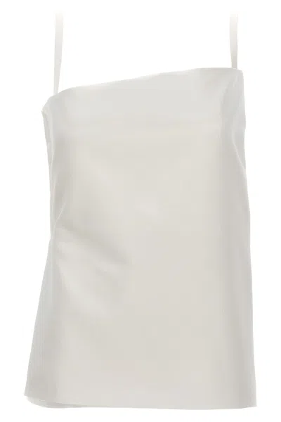 Sportmax White Adda Bustier Top In White