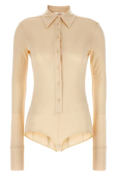 Sportmax Woman Bodysuit Ivory Size L Viscose In Cream