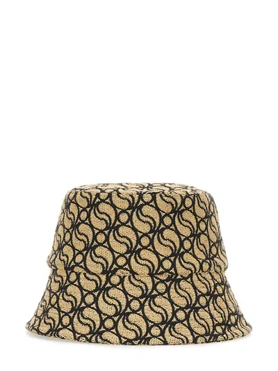Stella Mccartney Logo Print Bucket Hat In Multicolor