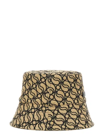 Stella Mccartney Logo Print Bucket Hat In Multicolor