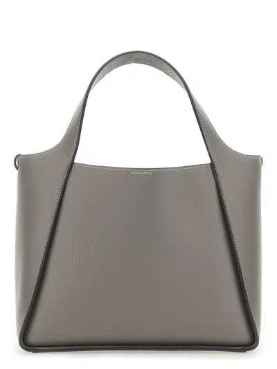 Stella Mccartney Women Shoulder Bag With Logo In Gray
